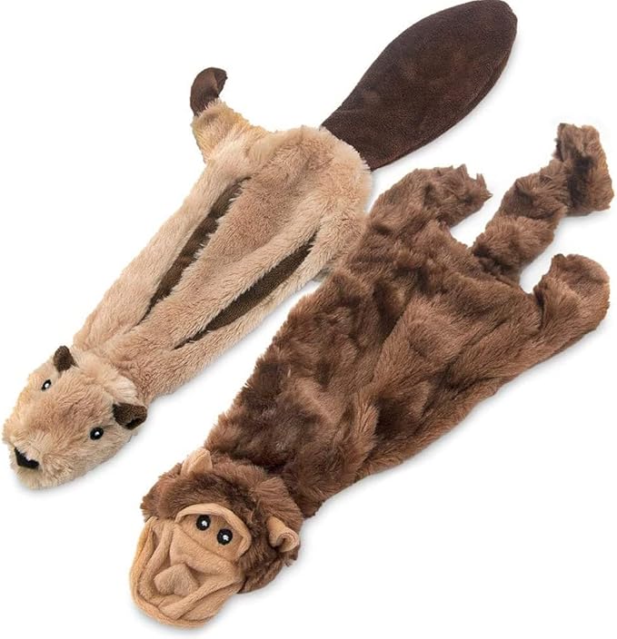 Best Pet Supplies 2-in-1 Stuffless Squeaky Dog Toys with Soft