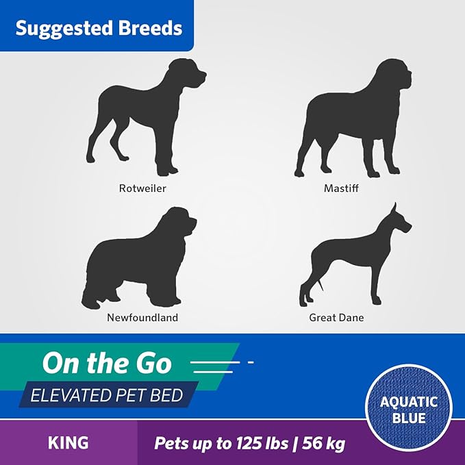 Coolaroo On The Go Cooling Elevated Dog Bed