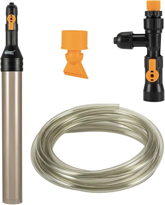 hygger Bucket-Free Aquarium Water Change Kit Fish Tank 25-FEET Plastic