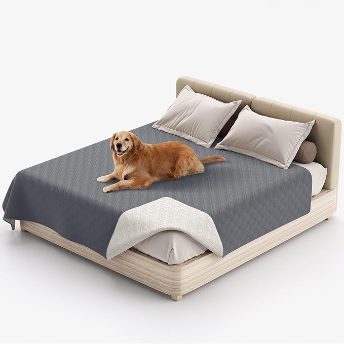 Water Resistant Dog Bed Cover Pet Blanket with Anti-Slip Back for Furniture Bed Couch Sofa (82x96 Inch