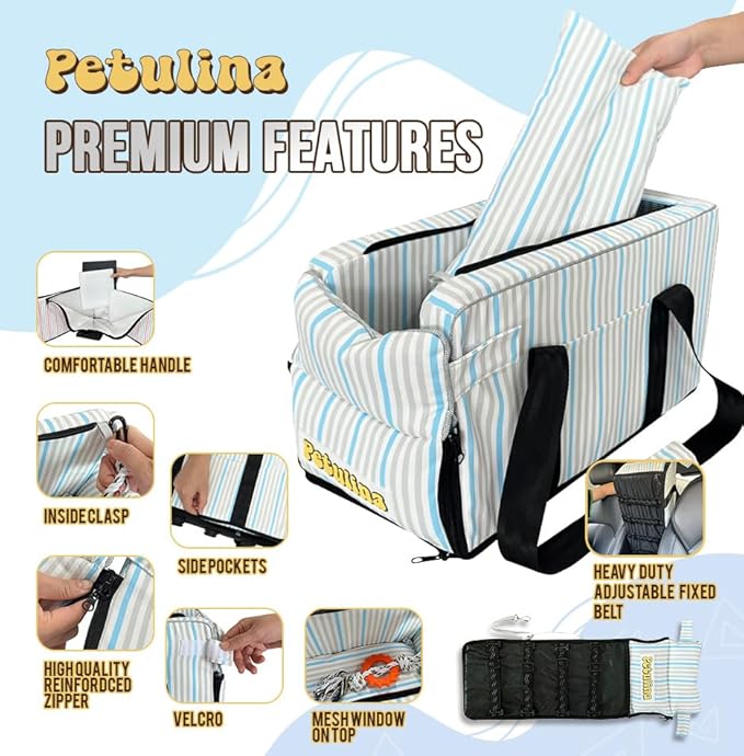 Dog Car Seats for Small Dogs with Toy Including