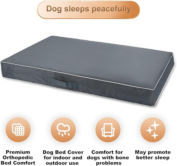 Chinchilla Waterproof Heavy Dog Bed Cover Washable