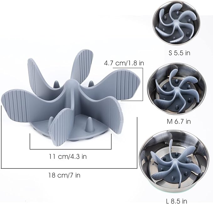 Slow Feeder Dog Bowls Insert [36 Octopus Suction
