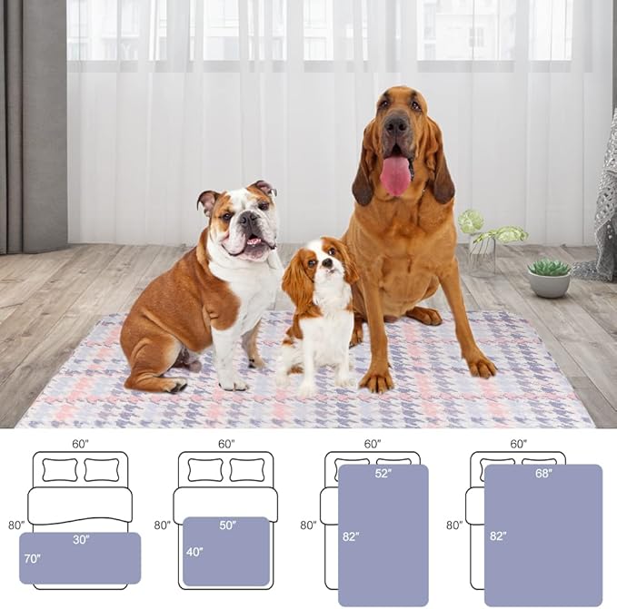 CBBPET Waterproof & Reversible Dog Bed Blanket Cover Pet Blanket Sofa
