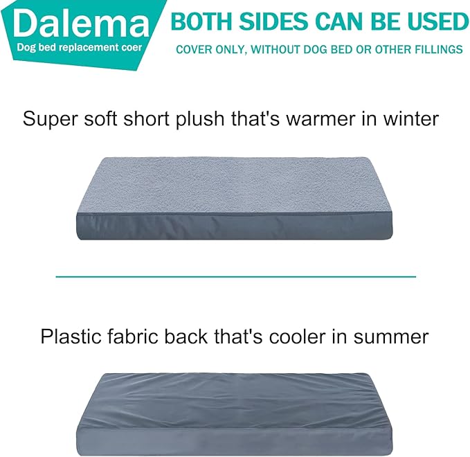 Dog Bed Cover 53L x 36W x 4H Inch