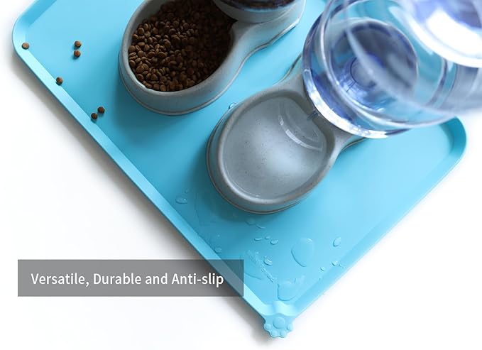 Hoki Found Large Silicone Pet Food Mats Tray