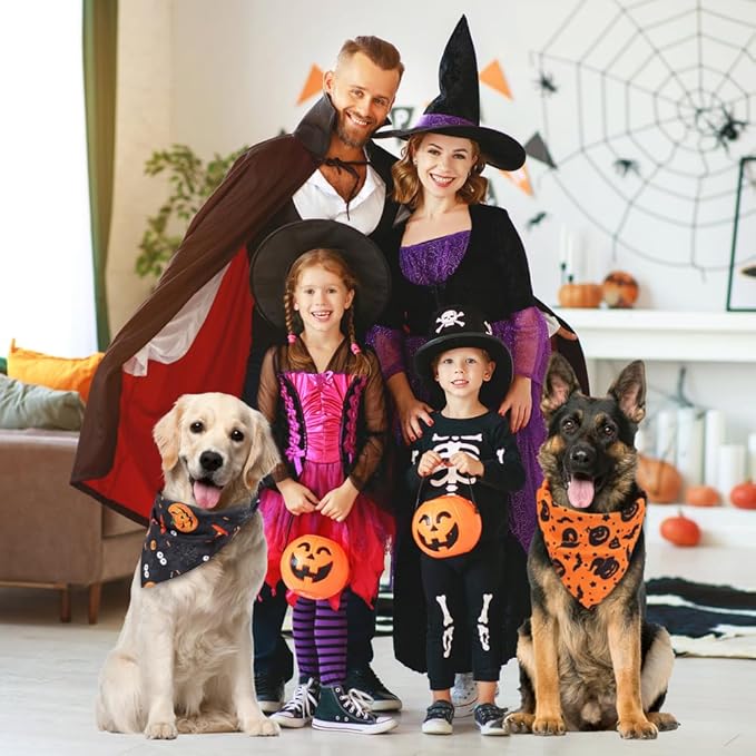 Vivifying Halloween Dog Bandanas 2 Pack