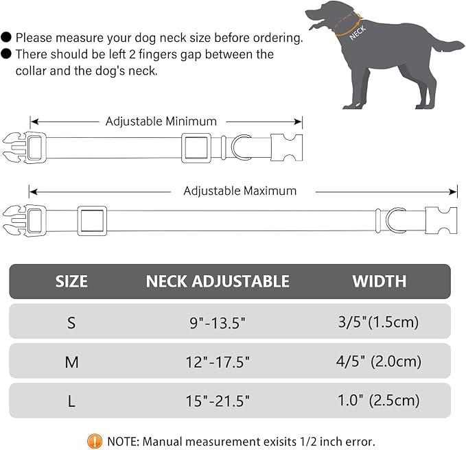 CHEDE Reflective Dog Collar