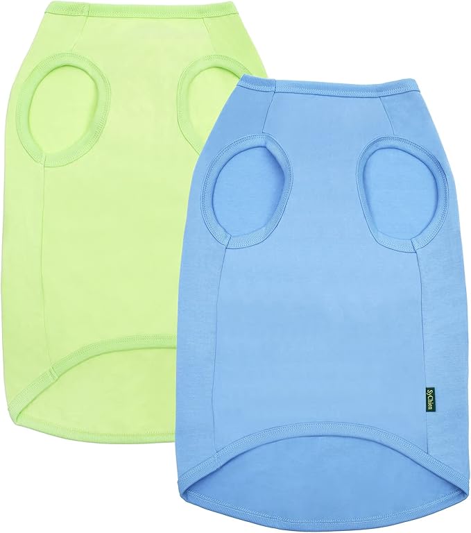 Dog Lightweight Shirts Costumes,2 Pack,L