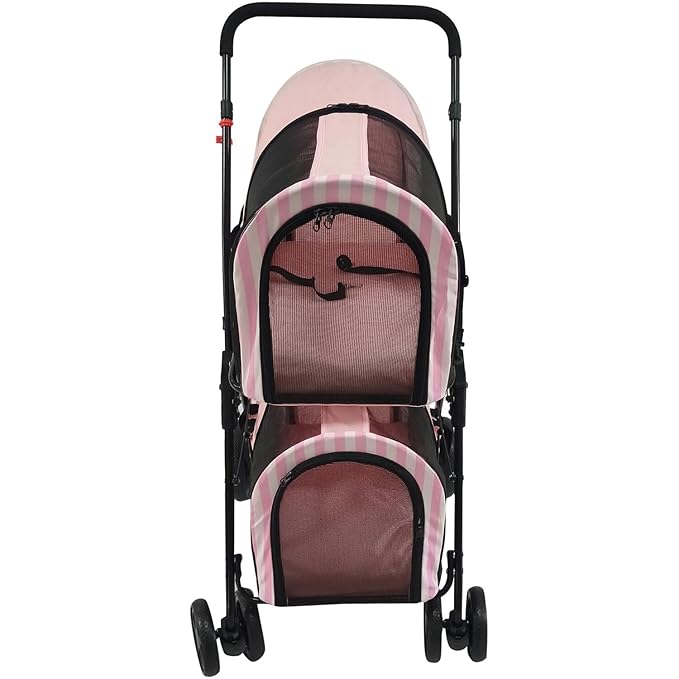 Critter Sitters Double Decker Pet Stroller 35 Pounds, 4-Wheel, Travel