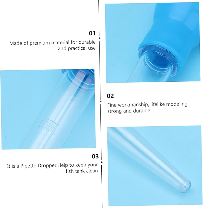 Fish Tank Vacum Cleaner Fish Dropper Mini Straws