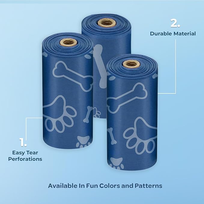 Best Pet Supplies Dog Poop Bags (240 Bags) for Waste Refuse Cleanup