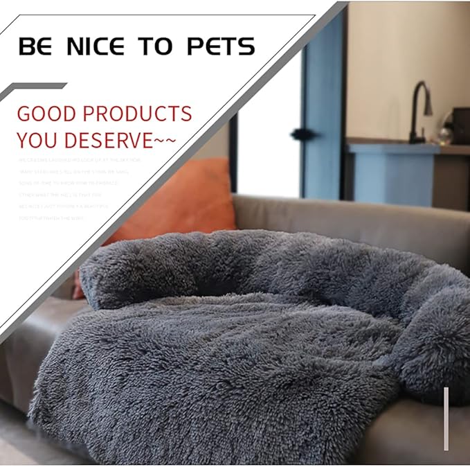 Pet Sofa Couch Protector for Dog with Memory Foam Neck Bolster
