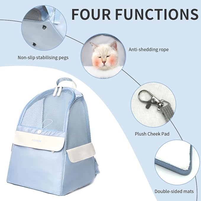 Cat Backpack Carrier Ultralight & Portability Cat Carrier for Dogs and Small Animals Daily Hiking