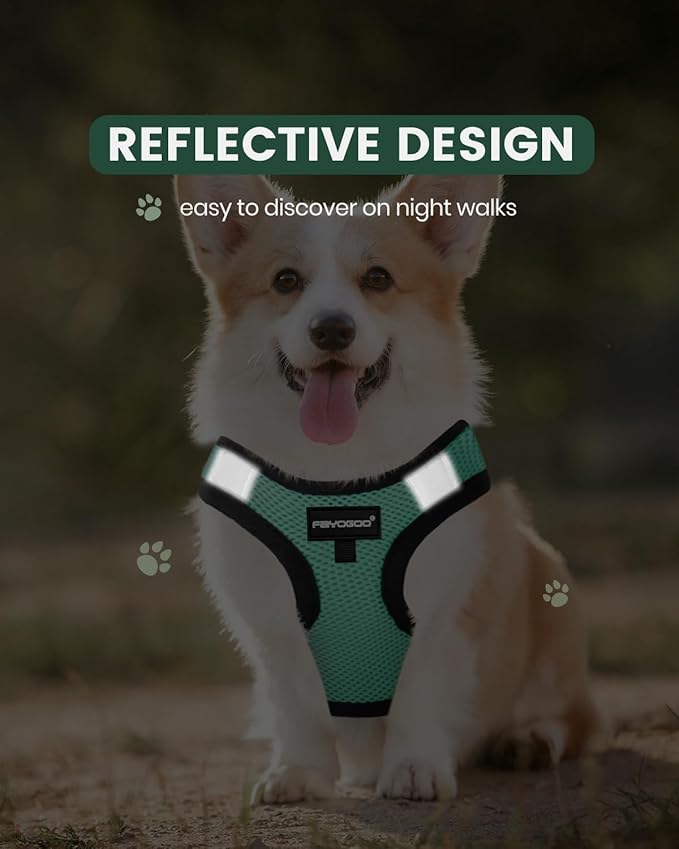 FAYOGOO Service Dog Vest for Medium Breed 6PCS Removable