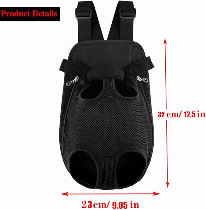 Pet Carrier Backpack M(4-8lb), Black