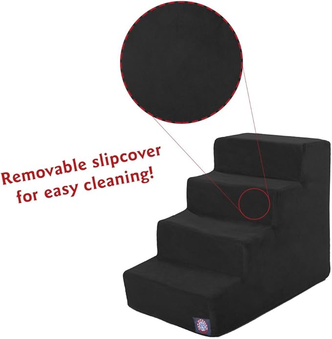 Majestic Pet 4 Step Portable Dog Stairs 25 lbs