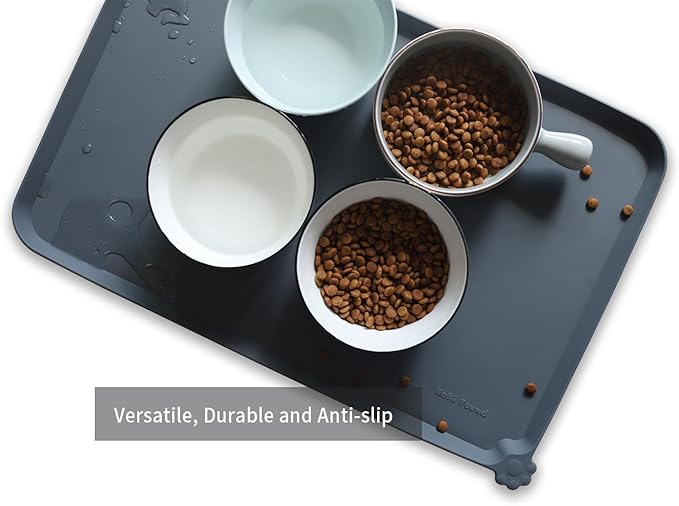 Hoki Found L Silicone Pet Food Mats Tray