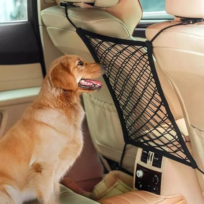 3 Pieces Dog Car Seatbelt Headrest Restraint 2 in 1 Adjustable