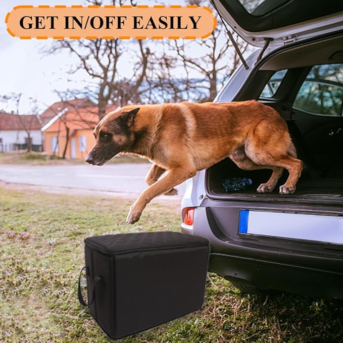 Dog Car Seat Extender with Storage 200lbs, Car 19.3"x9.85"x13")