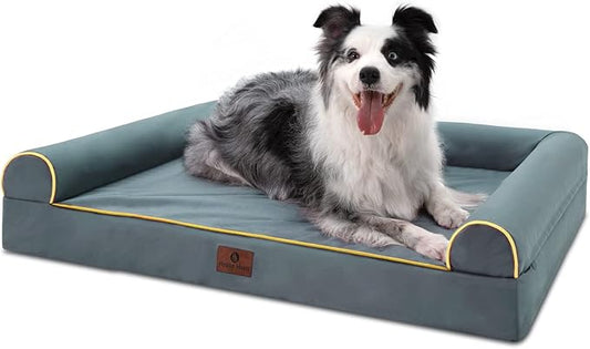Hygge Hush 100% Waterproof Dog Bed Bottom(Grey,42"x30")