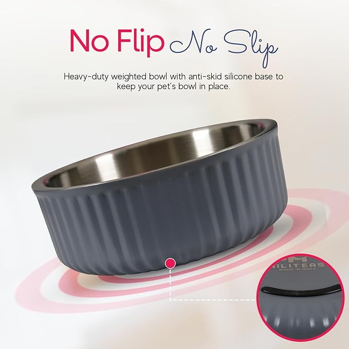 Stainless Steel Pet Bowl 74 Oz/2200ml)