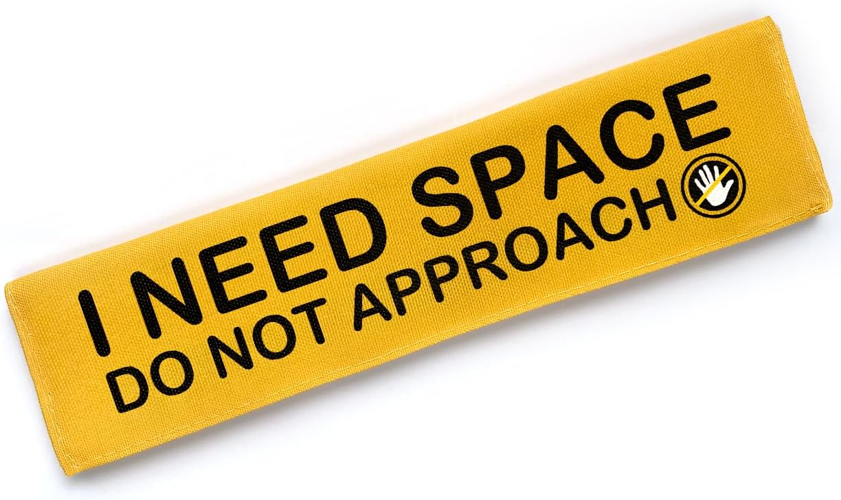 Yellow Service Dog Do Not Distract Dog Leash Sleeve