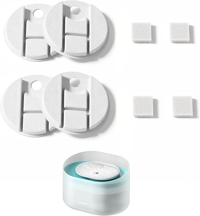 PETLIBRO Replacement Filters for Capsule Dog Fountain PLWF008 2 Month 4 Count
