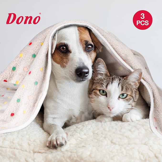 Dono 1 Pack 3 Dog Blankets