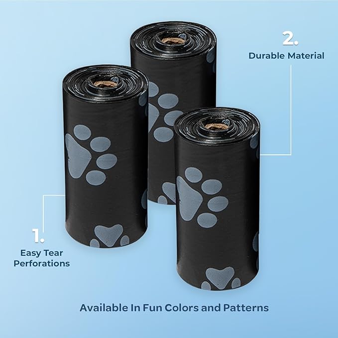 Best Pet Supplies Dog Poop Bags (360 Bags) for Waste Refuse Cleanup