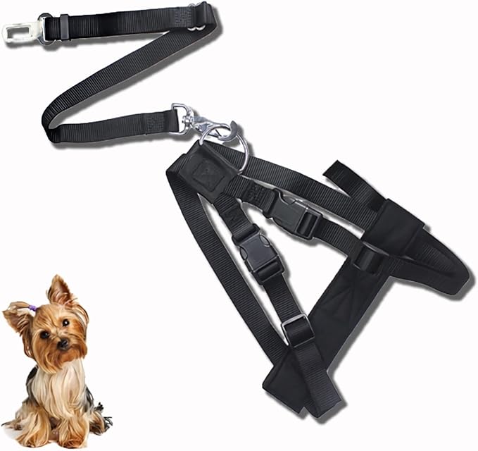 Eilin 2-in-1 Dog Car Vehicle Safety Vest Harness