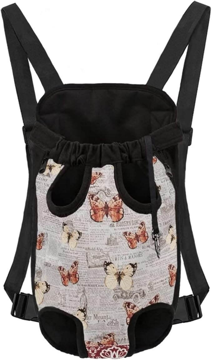Retro Style Butterfly Sling Bag for Cat Dog Pet Shoulder Backpack