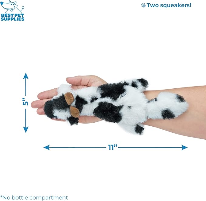 Best Pet Supplies 2-in-1 Stuffless Squeaky Dog Toys with Soft