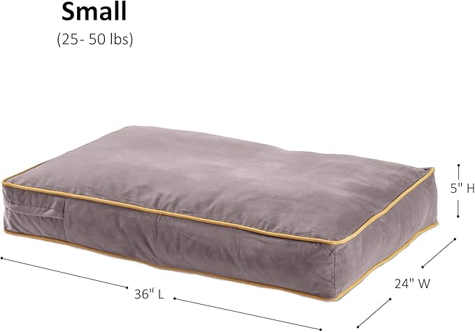 Buster Reversible Rectangle Pillow Style Dog Bed (36 x 24 in.)