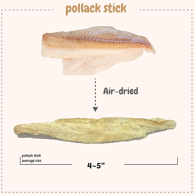 Puppyluv Low Salted Pollack Fish Snacks