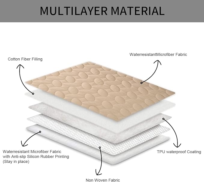 Ameritex Pet Bed Cover Dog Bed Blanket for Sofa and Furniture Waterproof New Pattern Design (52x82 Inch