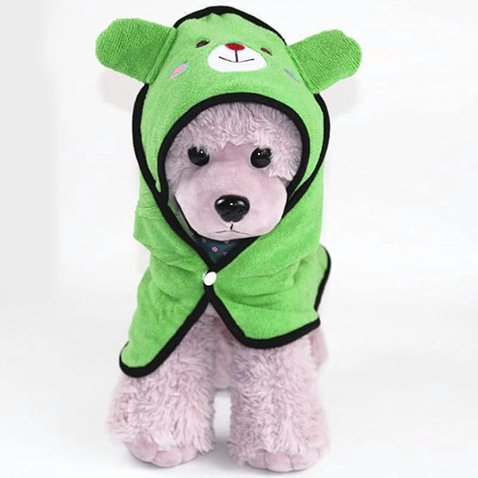 Goclothod Pet Hooded Bath Towel Puppy Drying Bath