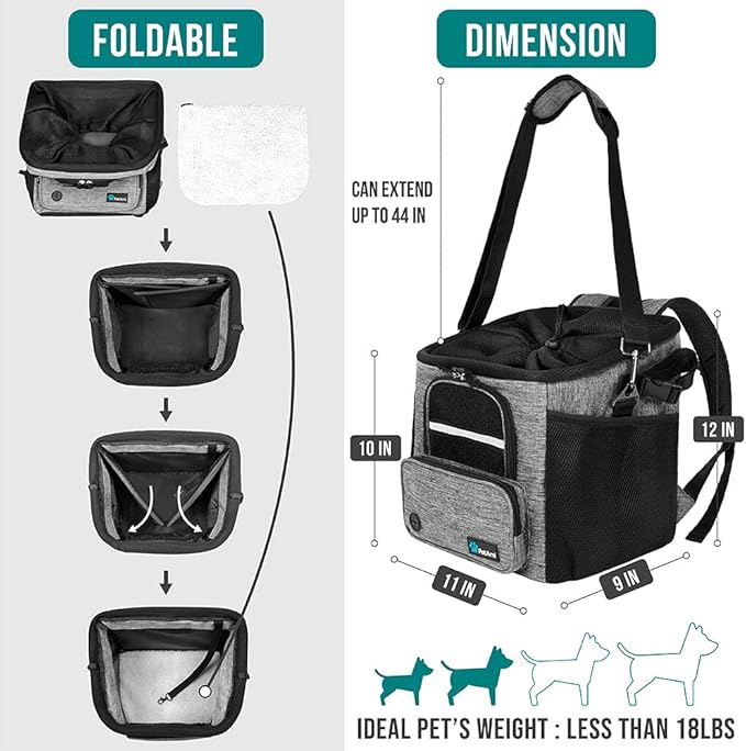 PetAmi Dog Bike Basket