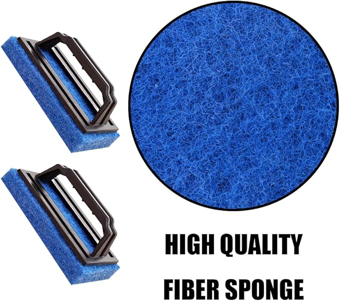 2 Pcs Square Large Area Fish Tank Cleaning