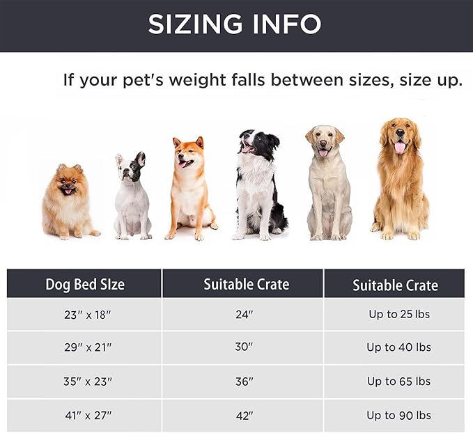 Dog Beds Crate Pad for Medium (35"x23"Pink)