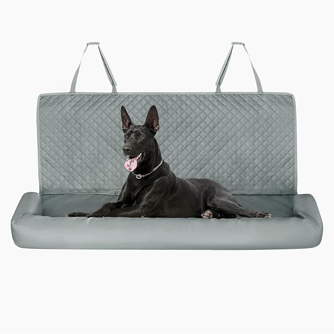 Dog Car Back Seat Cover for Large Dogs Under 100 lbs