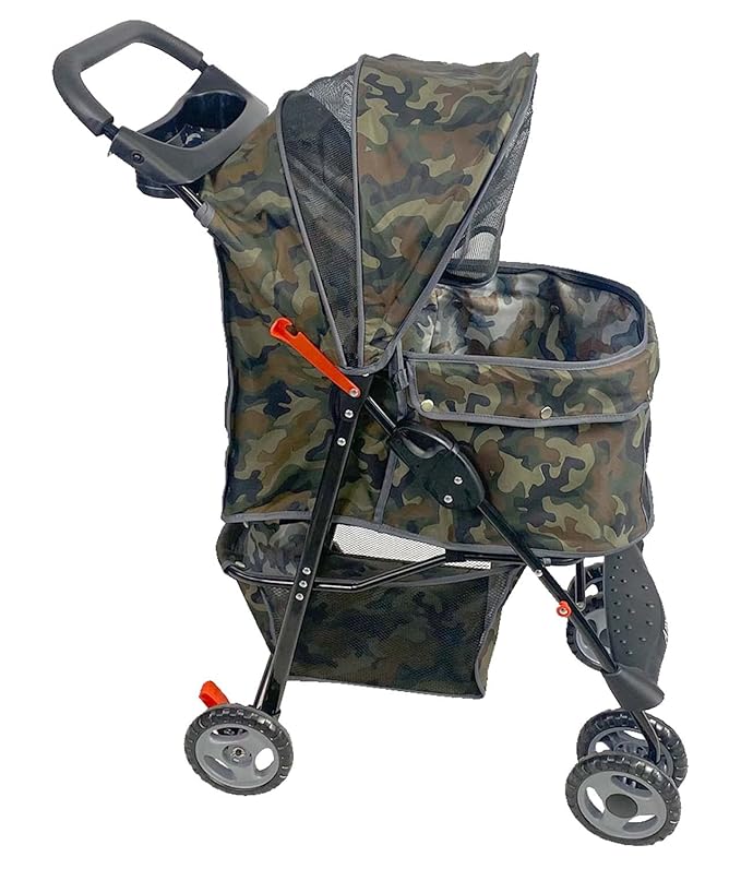 AmorosO 4 Wheels Pet Convenient Stroller