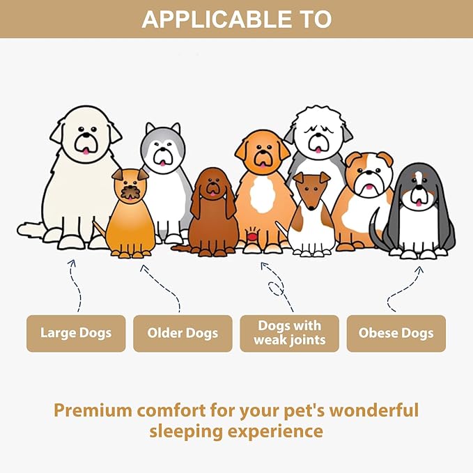 WNPETHOME Waterproof Dog Beds for Jumber Dogs