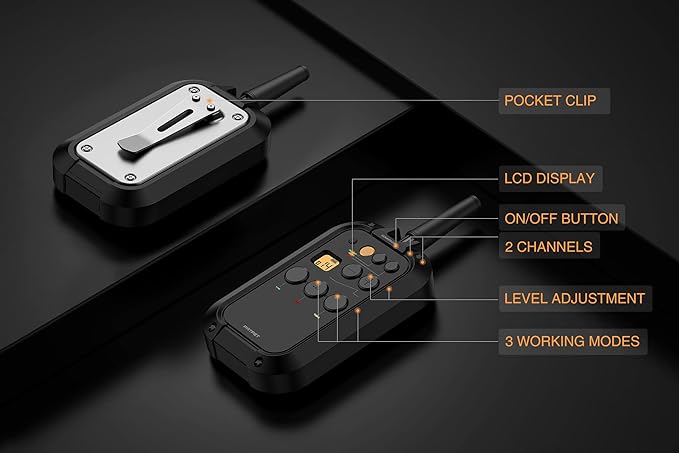 PATPET Dog Training Collar with Remote- 3/4 Mile Dog(15-140lbs)