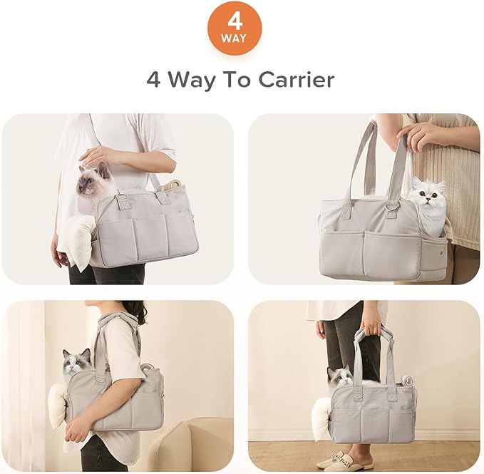 Dog Carrier Airline Approved for Pet 15 Lbs,