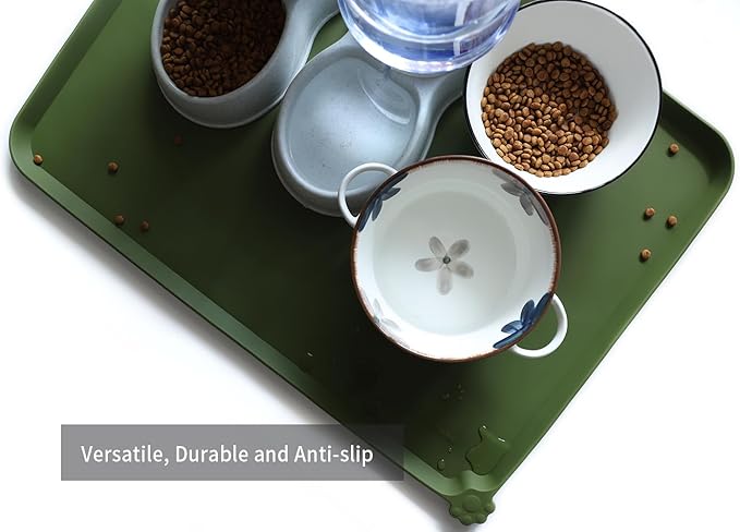 Hoki Found X-Large Silicone Pet Food Mats Tray