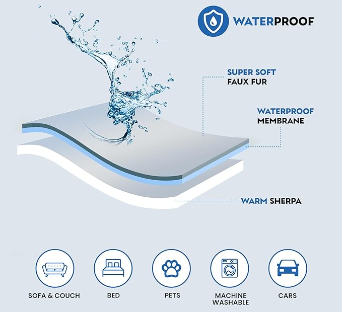 MONSTERA Waterproof Dog Blanket 60" x 80"
