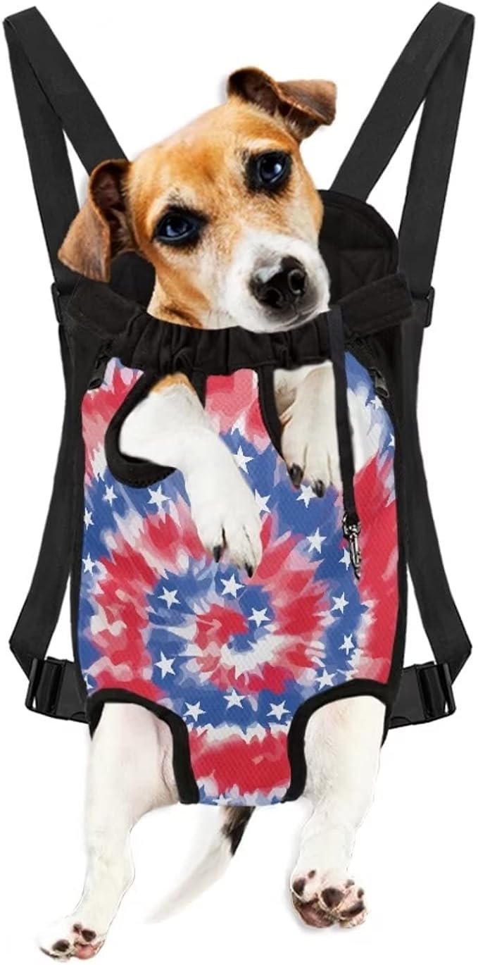 Buterfly Tie Dye Print Puppy Cat Hands-Free Sling Carrier Backpack