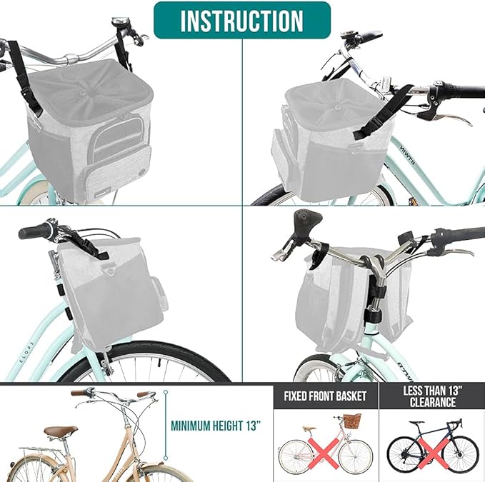 PetAmi Dog Bike Basket