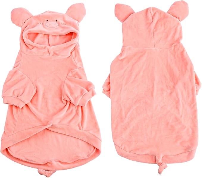 DELIFUR Dog Halloween Pig Costume 13.5")
